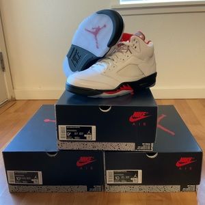 Jordan Retro 5 Fire Red
